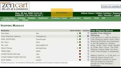 Tutorial: How to add shipping modules in ZenCart | LayerOnline Web Hosting