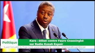 Kara: débat contre Faure Gnassingbé sur radio Kozah Espoir