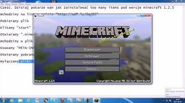 Too Many Items to minecraft 1.9 install + download