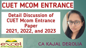CUET Mcom Entrance Question Paper | Answer Key of CUET Mcom 2021, 2022 & 2023 |