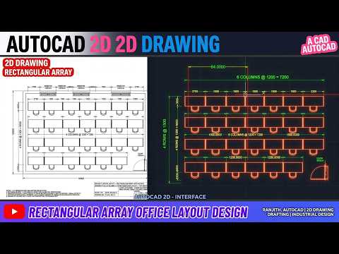 RECTANGULAR ARRAY IN AUTOCAD TAMIL|| 2D & 3D ||BEGINNER TO EXPERT | 100% PRACTICAL