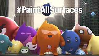 Nippon Paint Blobbies: The Unpaintable Challenge #PaintAllSurfaces