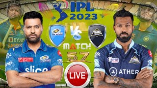 Live: MI Vs GT Match , Match 57 MUMBAI | IPL Live scores & Commentary | IPL LIVE 2023 #Ipl #Live