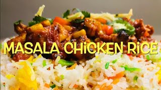 Masala Chicken Rice | Satisfyingly Delicious Spicy Simple & Easy To Make Exotic Dinner Recipe |