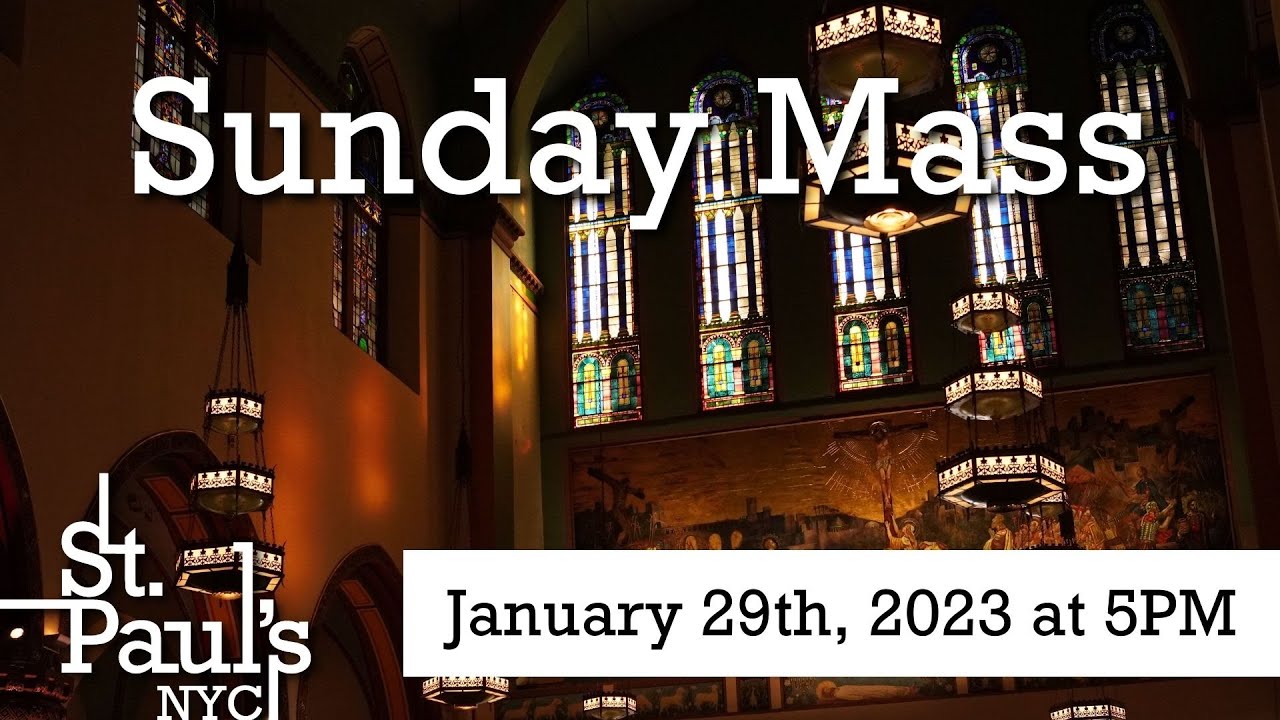 Sunday Mass January 29th, 2023 at 10AM YouTube