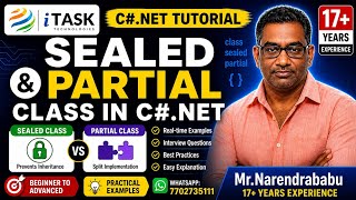 Master Sealed and Partial Classes in C# | Beginner to Advanced by Mr.Narendrababu 17+ years