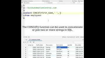 How do you concatenate or join multiple strings in SQL? SQL Queries Interview Questions and Answers