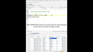How do you concatenate or join multiple strings in SQL? SQL Queries Interview Questions and Answers