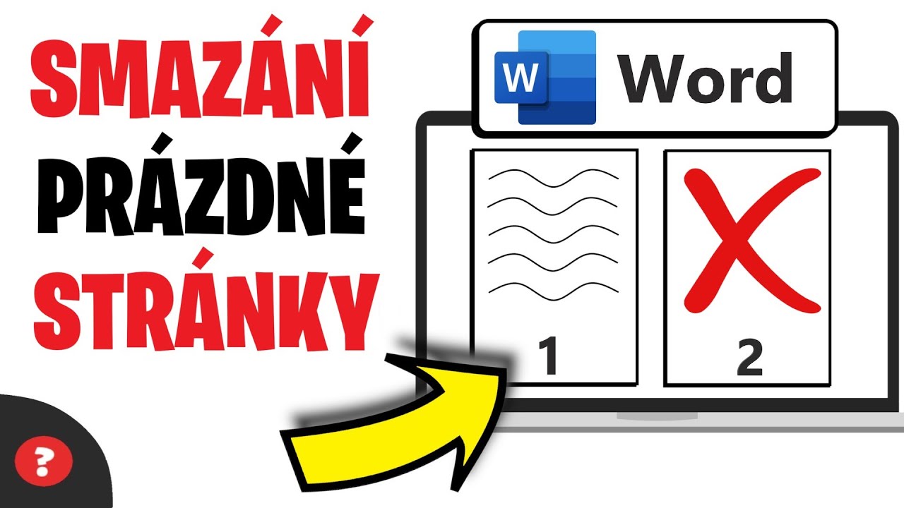Jak SMAZAT PRÁZDNOU STRÁNKU ve WORDU Návod Základy Wordu smazání