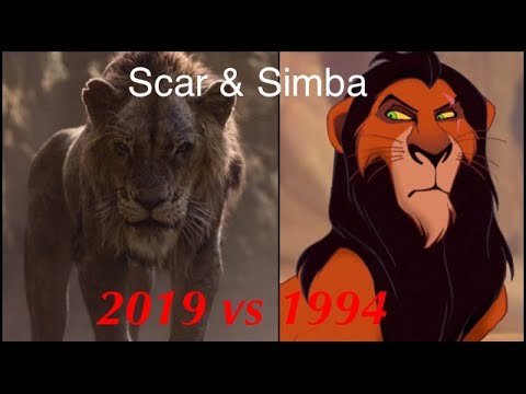 Lion King Simba & Scar scene (1994 vs 2019) - YouTube