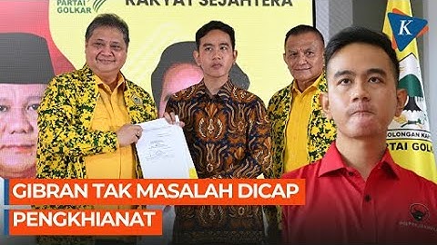 Respons Gibran Dicap sebagai Pengkhianat Setelah Jadi Cawapres Prabowo