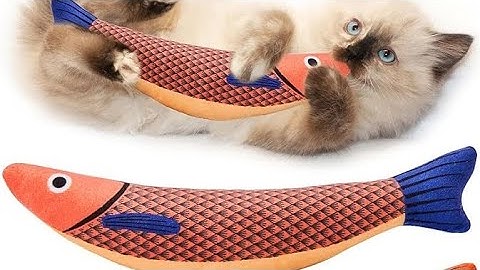 Potaroma Cat Toys Saury Fish, 3 Pack Catnip Crinkle Sound  https://amzn.to/3NZHp5D