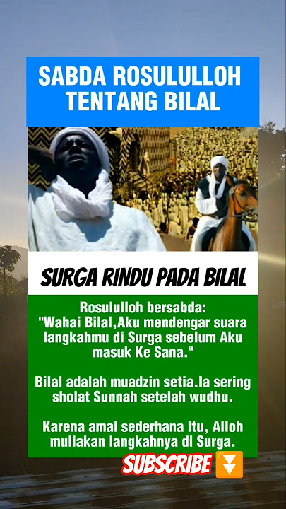 sabda Rosululloh tentang Bilal #education #motivation #dakwah #islamic #shorts #trending #viral