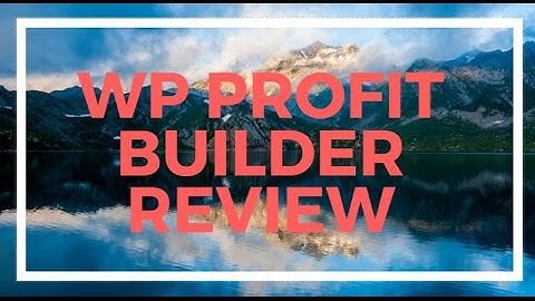 How To Create A Landing Page In Wordpress In 5 Minutes with WP Profit Builder