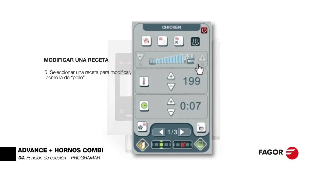 Hornos Generación Advance: 04 Programar y modificar recetas - YouTube