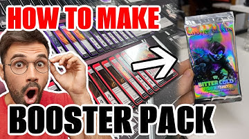 How To Make a Homemade Booster Pack - Homemade TCG - Hand made booster packs - Step by step process