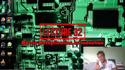 C Programming Course | lecture 32 | Coding Examples of 2D Array | Matrix Multiplication Logic
