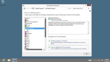 How to set default programs in Windows 8