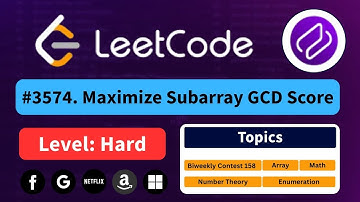 Maximize Subarray GCD Score -  LeetCode 3574 | Best Intuition + Easy Approach #coding #leetcode