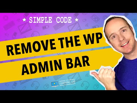 Remove The WordPress Admin Bar - Disable Admin Bar For All Users | WP Learning Lab