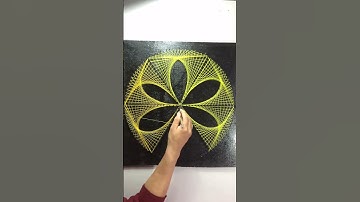 DIY BEAUTIFUL FLOWER MANDALA STRING ART ANYONE CAN MAKE