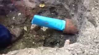Trenchless sewer replacement with epoxy sewer lining