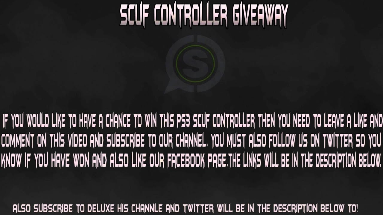 Scuf Controller Giveaway Youtube