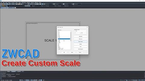 Aangepaste schaal maken in ZWCAD