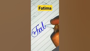 cut marker 605 (Fatima) #stylish #shorts #writingtips #english #cursive #calligraphy #amazing #reels