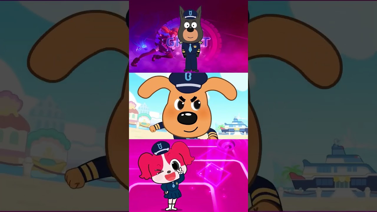 SHERIFF LABRADOR EXE vs DOBIE EXE vs SHERIFF PAPILLON EXE x Coffin Dance | Tiles Hop 