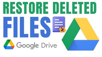 How to Restore Delete Files in Google Drive QUICKLY!
