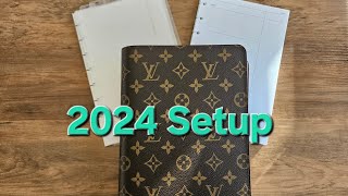 2024 LV Desk Agenda Setup | Cloth & Paper inserts