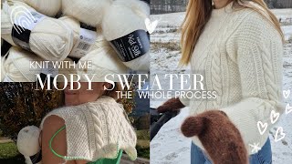 Moby Sweater by Petiteknit  Knit with me // Project Vlog