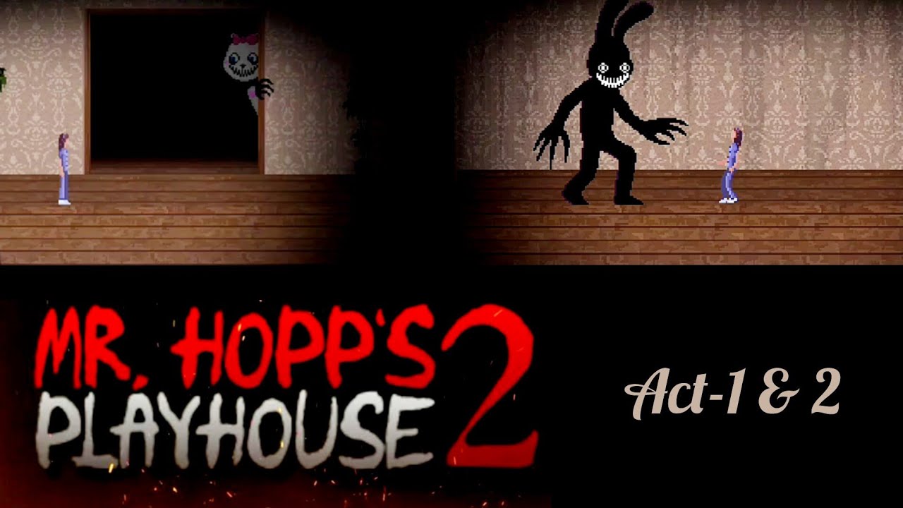 MR HOPPS PLAYHOUSE 2 PART 1 | Hide & Seek + The Hunt | Short Horror ...