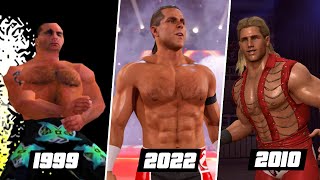 Evolution of Shawn Michaels Entrance in wwe games 1999  2022