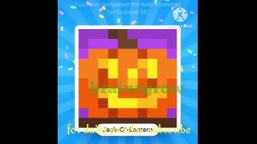 Nonogram Daily Challenge 31 October 2023- solution / answer /how to solve puzzle #brainsgrow