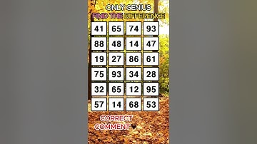 GENIUS CAN FIND ALL! Find 3 pairs of identical numbers /Dementia Prevention Quizzes/Tests.No.39