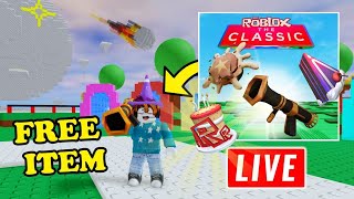 Roblox Classic Event LIVE! FREE ITEM Giving Away Star Creator Pie 🔴 ROBLOX LIVE