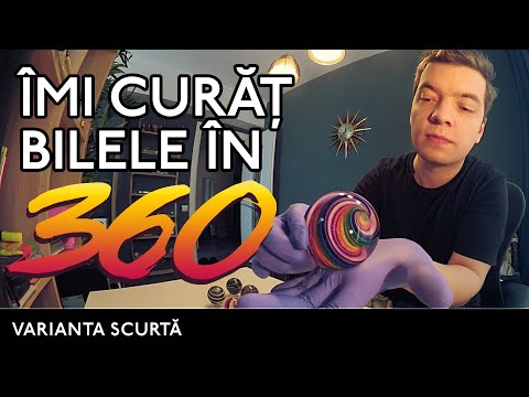 Îmi curăț colecția de bile!