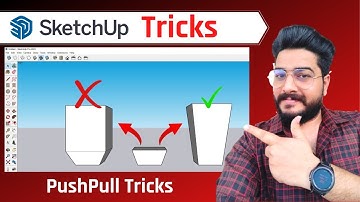 PushPull Trick in SketchUp || Google SketchUp Tricks [DeepakVerma]