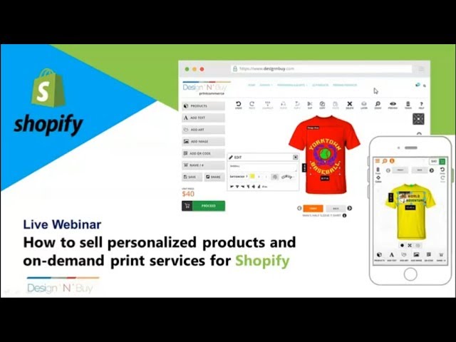 pisk Majroe Optage Shopify WebtoPrint Storefront Solution for selling personalized on-demand  print products | Webinar - YouTube