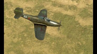 Bell P-39 L-1 Aircobra  против Bf110.  Сбил
