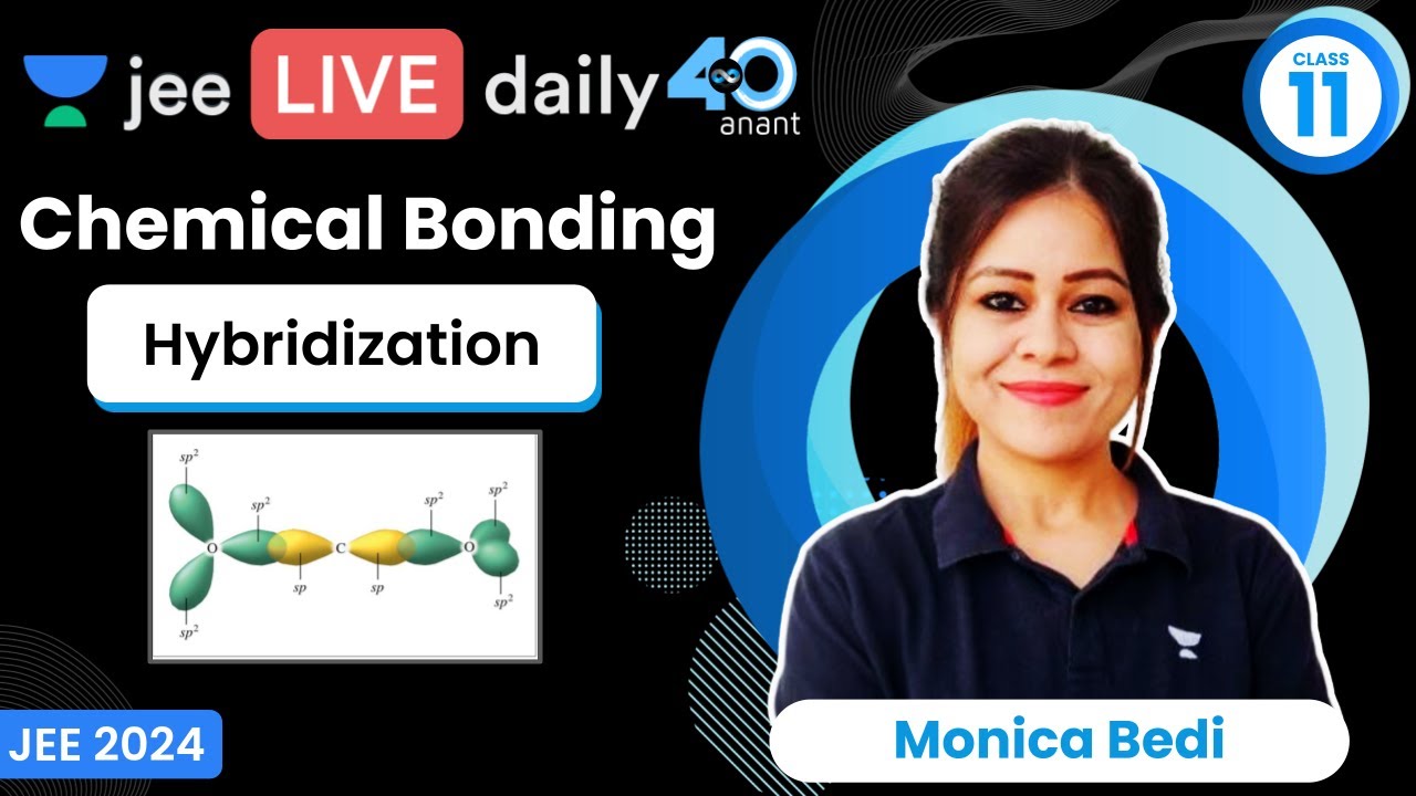 Chemical Bonding L4 | Hybridization | #jee2024 #jee2025 #jeechemistry #monicabedi