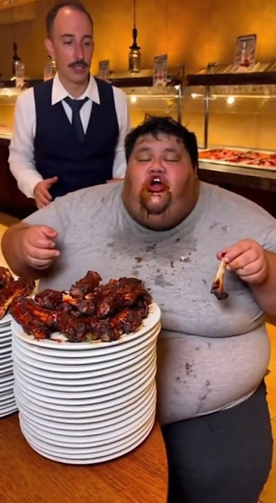 Man IGNORES CLOSING TIME at BUFFET #foodies #fat #diningdiaries #funnyshorts #buffet
