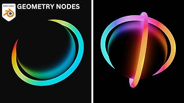 Easy & Simple Colorful Abstract Motion Graphics Created With Geometry Nodes | Blender Tutorial