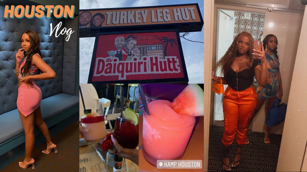 TRAVEL VLOG GIRLS TRIP TO HOUSTON TX Turkey Leg Hut, Kamp and more