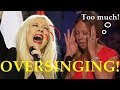 Female Singers OVERSINGING!! (too much!)