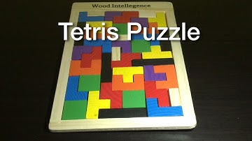 Wooden Tetris Puzzle