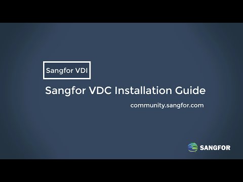 Sangfor VDC Installation guide