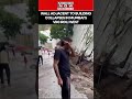 Wall Adjacent To Residential Building Collapses In Mumbai's Vikhroli West #shorts #ytshorts
